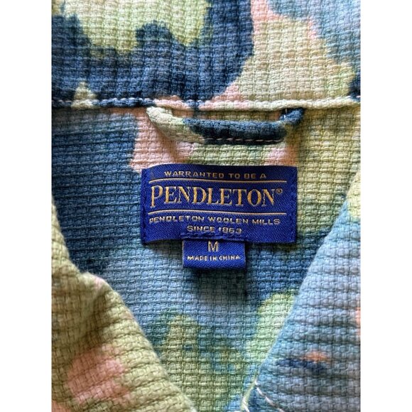 PENDLETON Warranted To Be Womens Cotton Jacket Size Medium Ribbed Spring Classic - Picture 3 of 16
